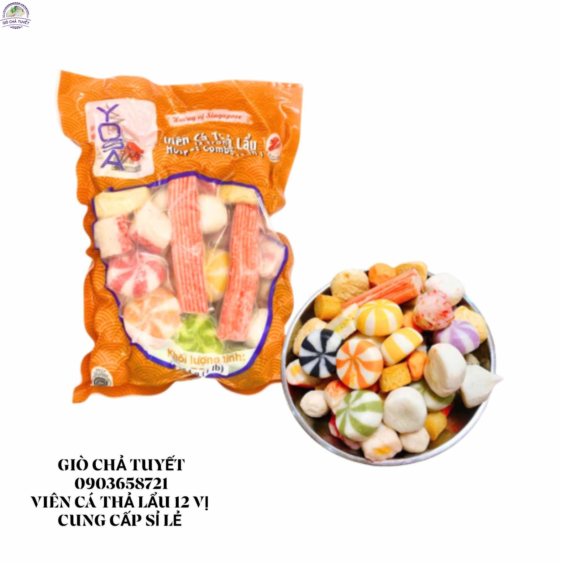 VIÊN CÁ THẢ LẨU MIX 12 VỊ 